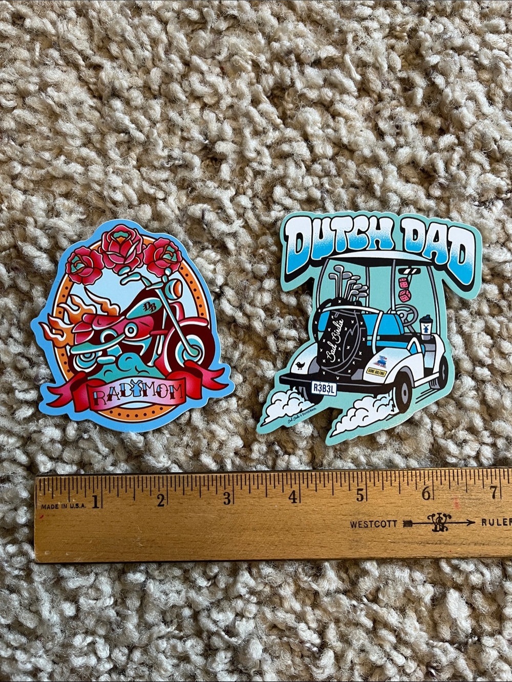 Dutch Bros Mom & Dad Sticker Set